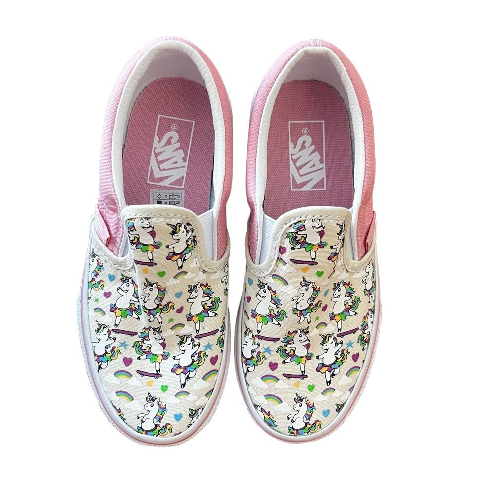 Vans NEW Kids Classic Slip On Dancing Unicorn Shoe Size 13 #B1879A - Picture 9 of 10